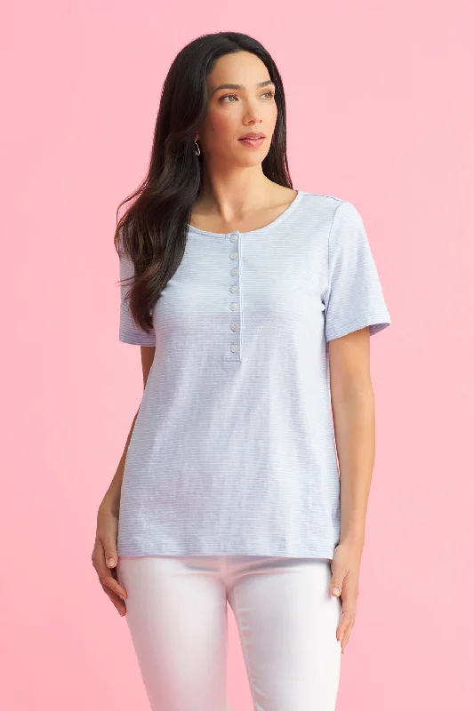 Short Sleeve Henley Classic Women's Tweed Classic Women's Tweed