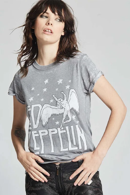Led Zeppelin Classic Logo Tee Trendy Women's  Trendy Women's 