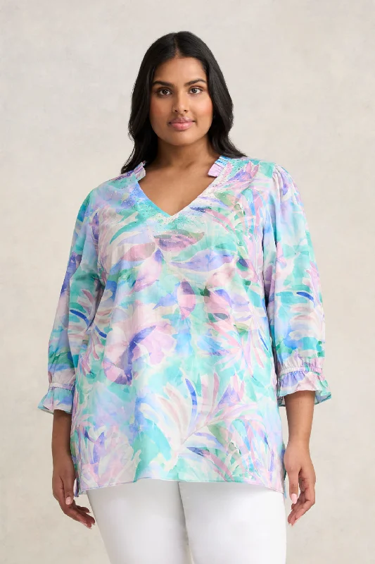 Embellished Cotton Kaftan Refined Women's Classic  Refined Women's Classic 
