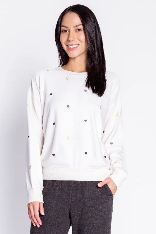 Long Sleeve Lucky In Love Top Refined Women's  Refined Women's 