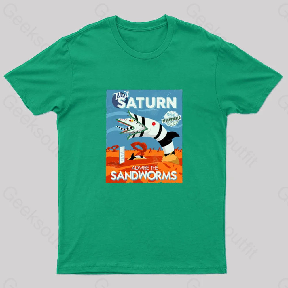 Visit Saturn Geek T-Shirt performance performance