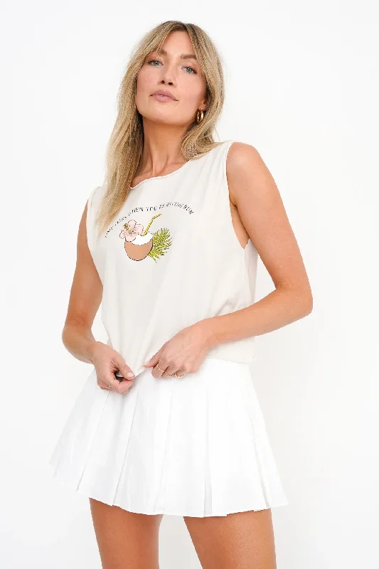 Time Flies Muscle Tank Youthful Women's Pop Youthful Women's Pop