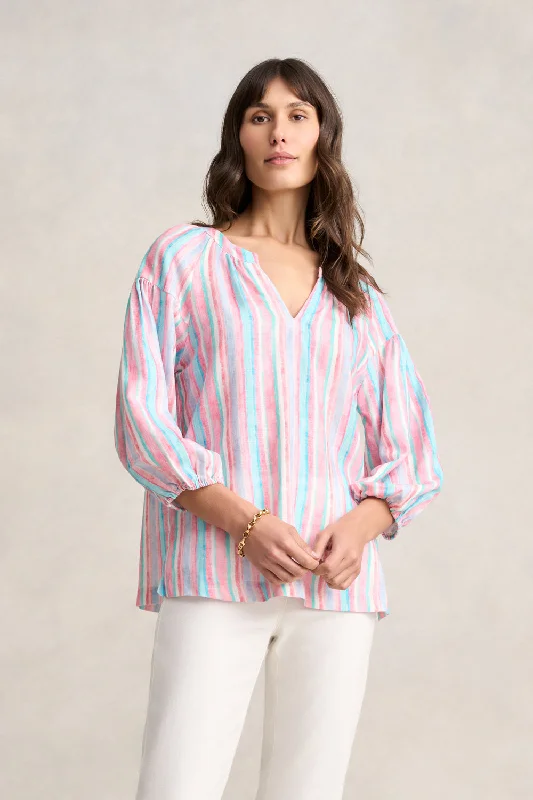 Puff Sleeve Linen Top Modern Women's  Modern Women's 