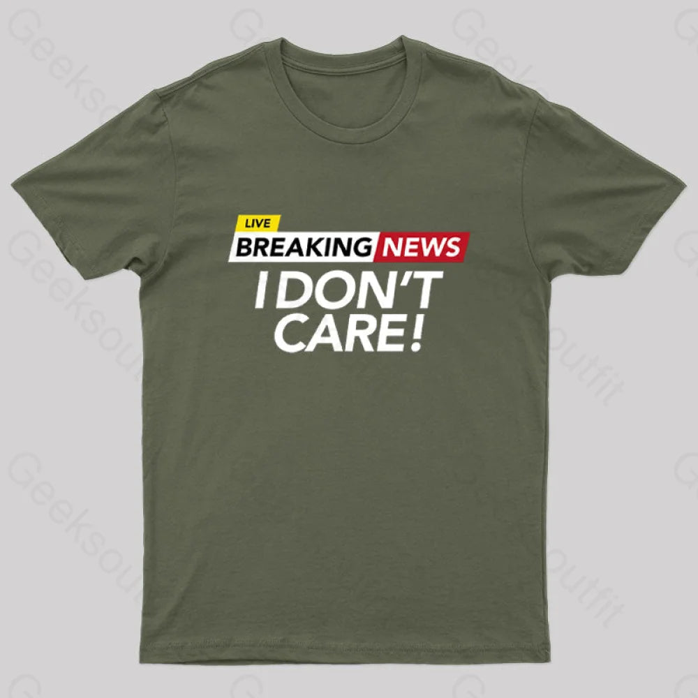I Dont Care Geek T-Shirt Vacation Vacation