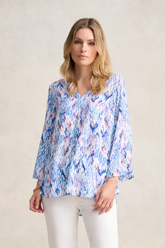 Swing Hem Tunic - Abstract Texture European European