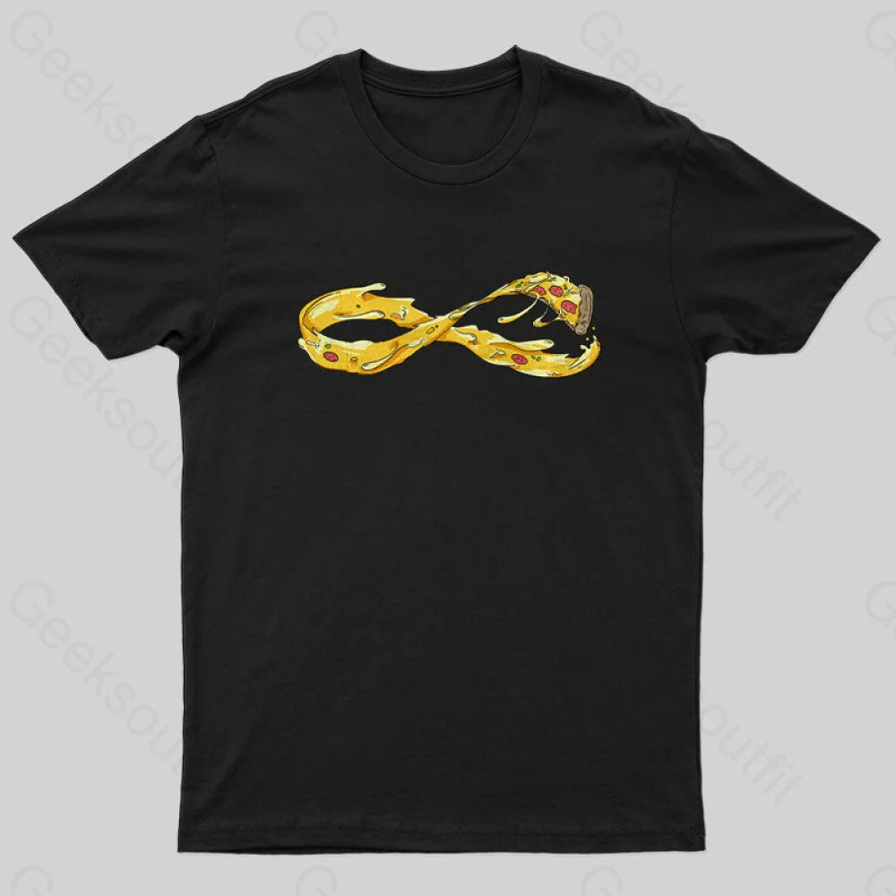 Pizza Infinity Geek T-Shirt Sustainable Organic Sustainable Organic