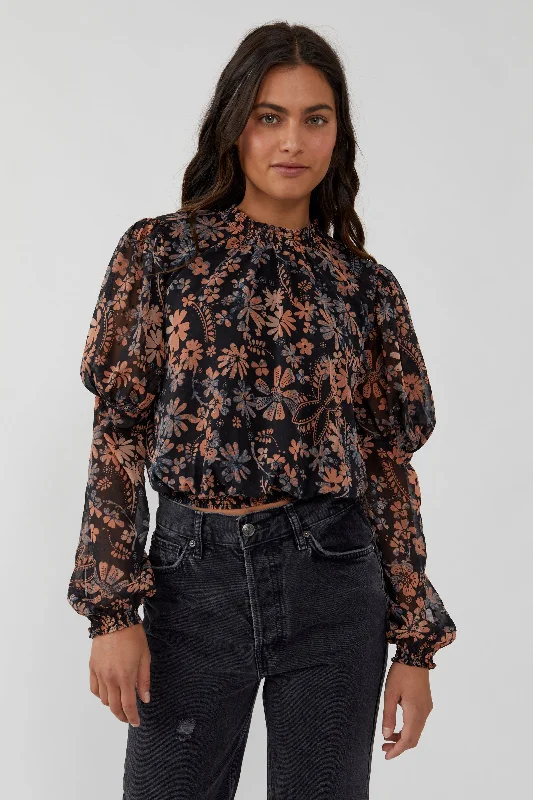 Clarissa Printed Top Scandinavian Scandinavian