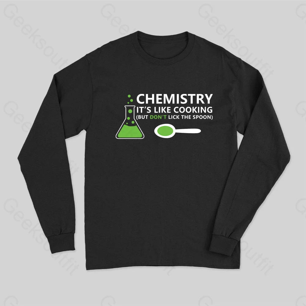 Funny Chemistry Sayings Long Sleeve T-Shirt Youthful Women's Anime - inspired Youthful Women's Anime - inspired