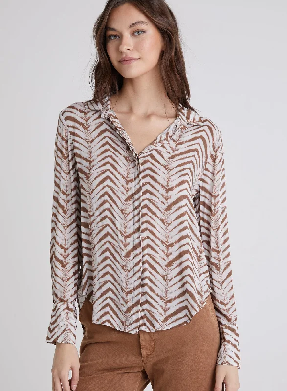 Hidden Placket Button Down Refined Women's  Refined Women's 