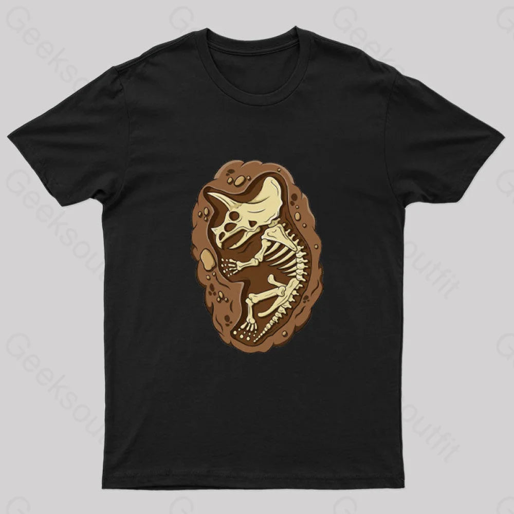 Dinosaur Fossil Nerd T-Shirt Athletic Women's High -  Athletic Women's High - 