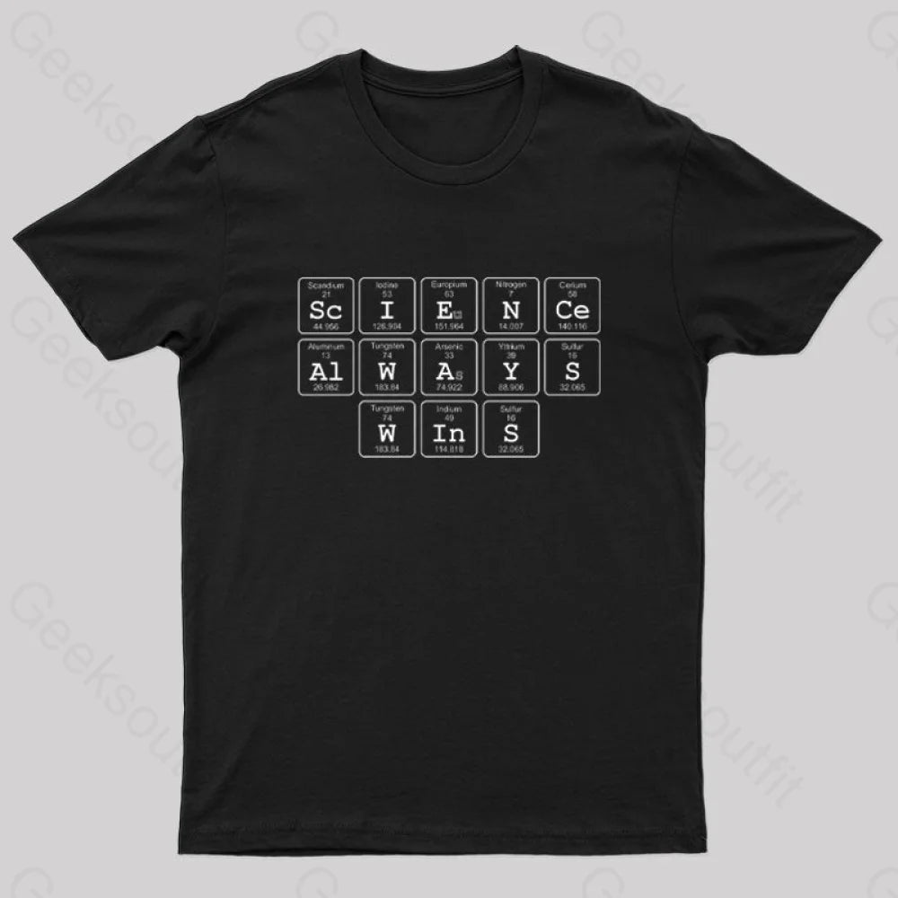 Science Always Wins Nerd T-Shirt Business Business