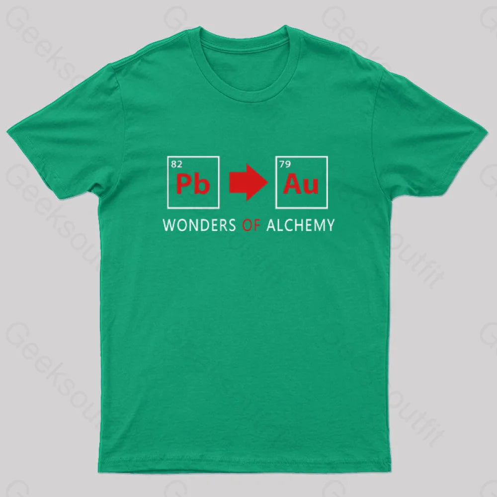 Wonders of Alchemy Geek T-Shirt Luxurious Women's High -  end Luxurious Women's High -  end