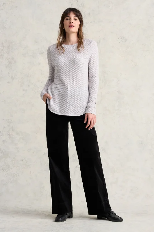 Wool Textured Jumper - Silver Grey Modern Women's Tech Modern Women's Tech