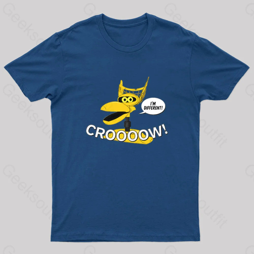 MST3K Crow Croooow! and I'm Different Nerd T-Shirt Geometric Geometric