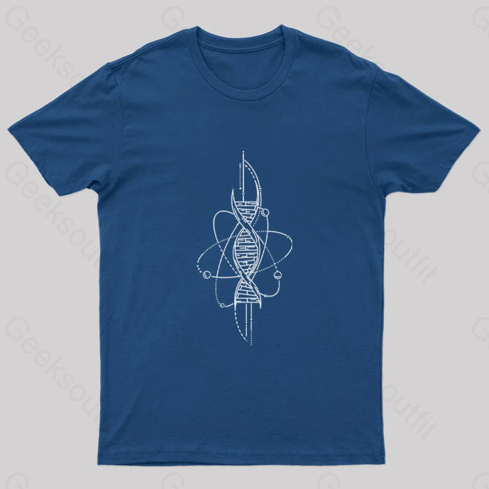 Science DNA Nerd T-Shirt Geometric Geometric