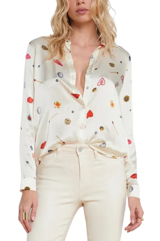 Tyler Silk Blouse Dapper Women's 1920S Dapper Women's 1920S