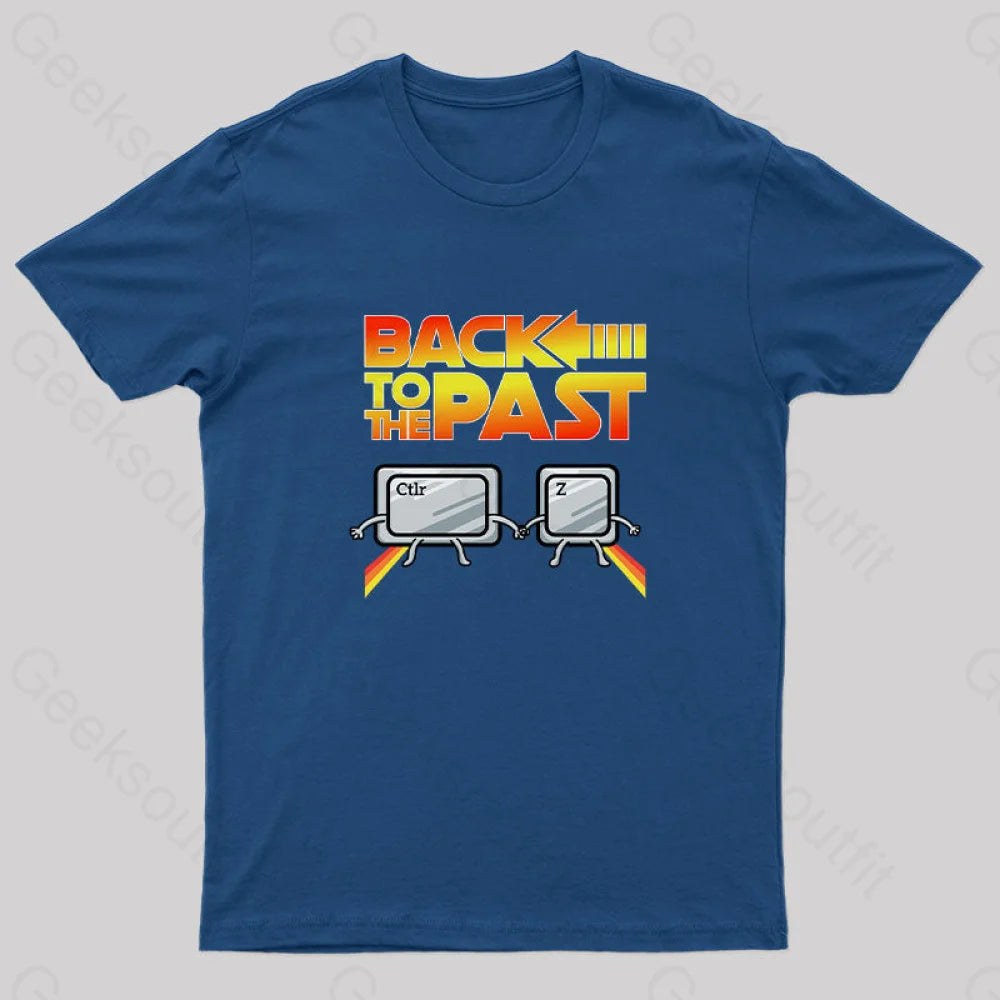 Back To The Past Geek T-Shirt Unique Women's Upcycled Unique Women's Upcycled