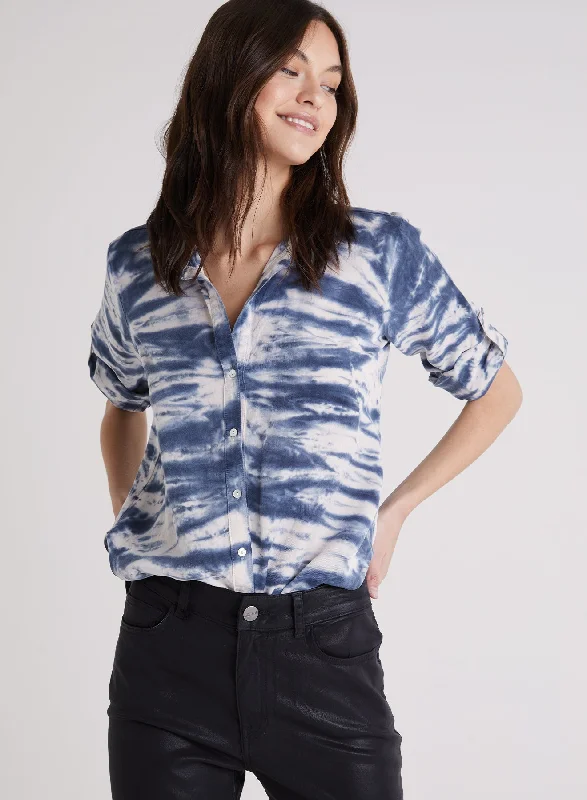 Capri Button Down Artistic Women's Hand - painted Artistic Women's Hand - painted