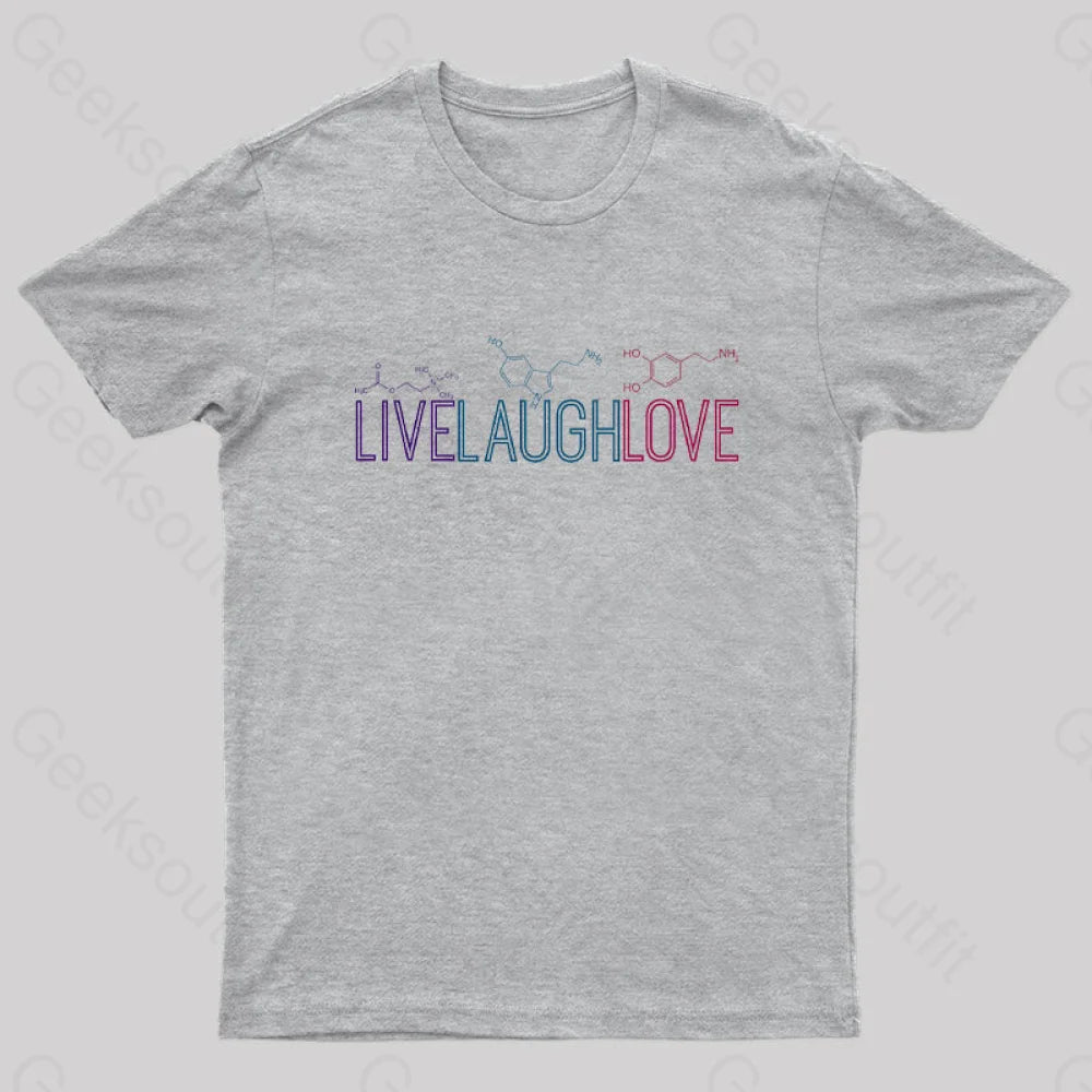 Live Laugh Love Nerd T-Shirt Scandinavian Scandinavian