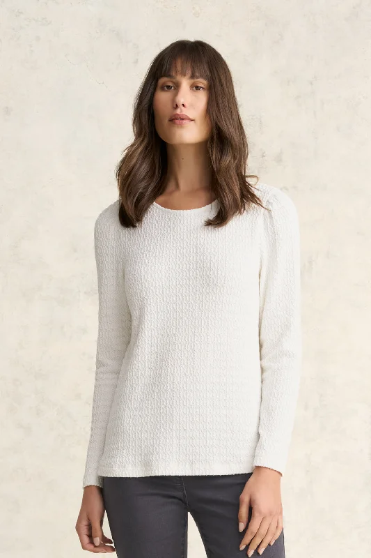 Textured Jacquard Top Polished Women's Silk Polished Women's Silk