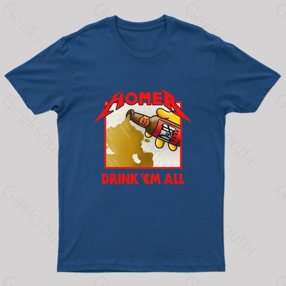 Drink 'Em All Geek T-Shirt Vacation Vacation