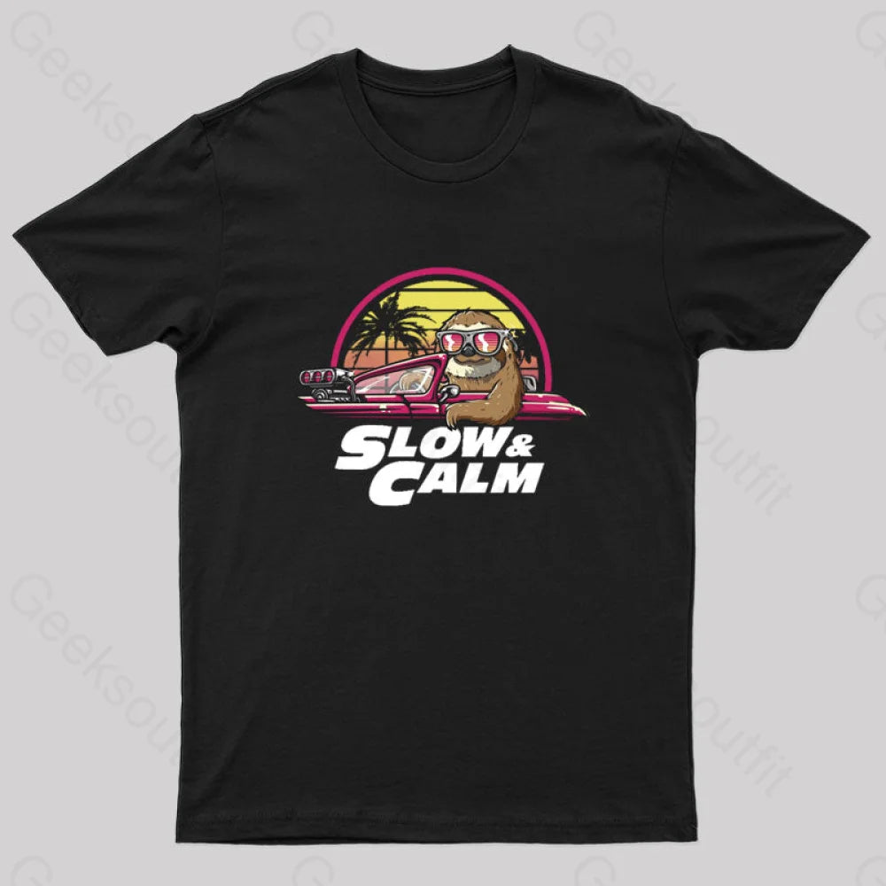Slow And Calm Nerd T-Shirt Sustainable Organic Sustainable Organic