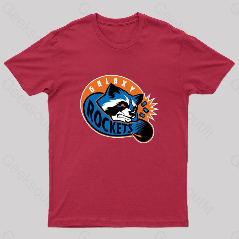 Galaxy Rockets Nerd T-Shirt Hip Women's Retro Hip Women's Retro
