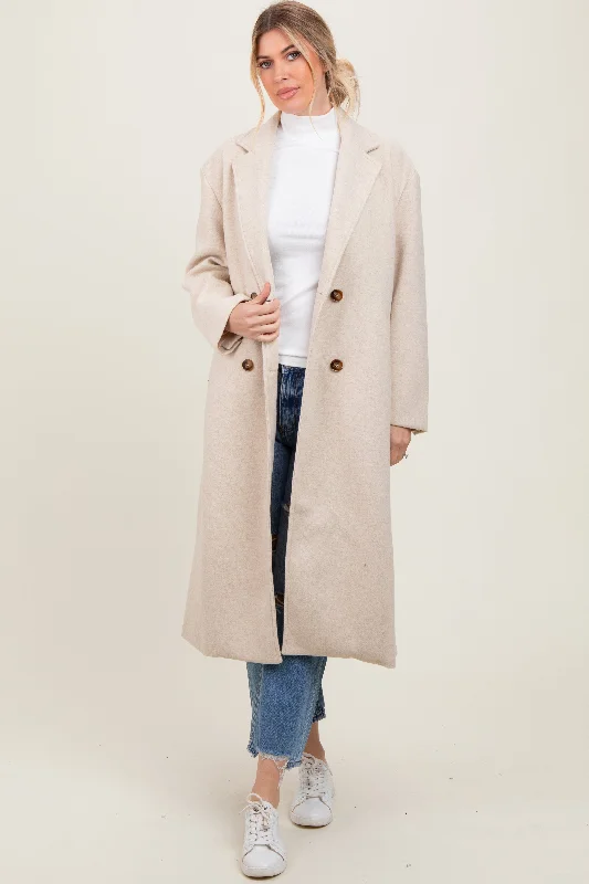 Cream Felted Double Breasted Lapel Button Coat Cozy Women's Sherpa - lined Cozy Women's Sherpa - lined Cream Felted Double Breasted Lapel Button Coat Cozy Women's Sherpa - lined Cozy Women's Sherpa - lined
