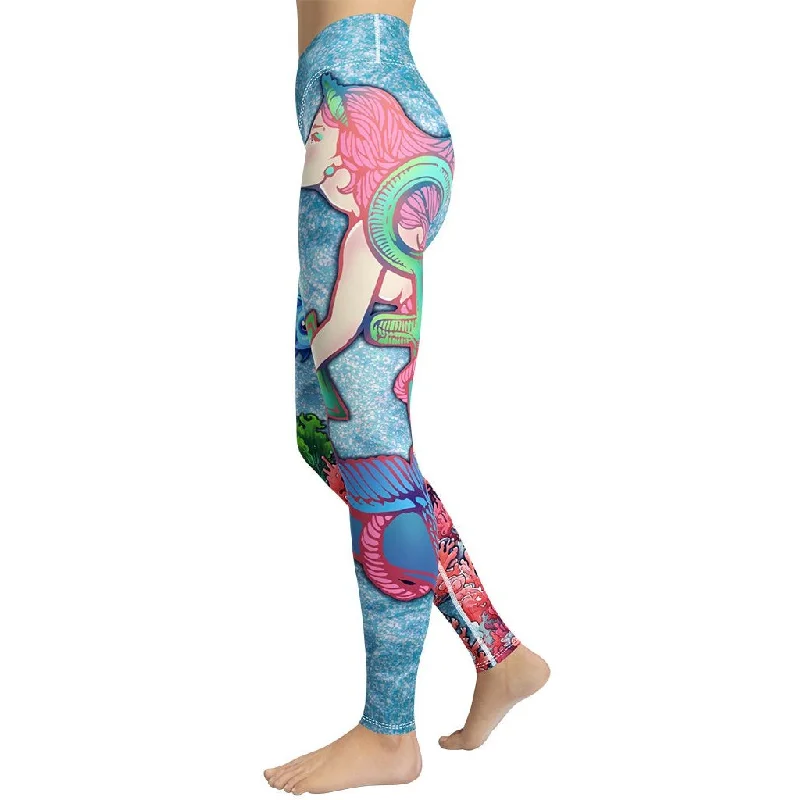 Mermaid Yoga Leggings Earthy Women's  Earthy Women's 