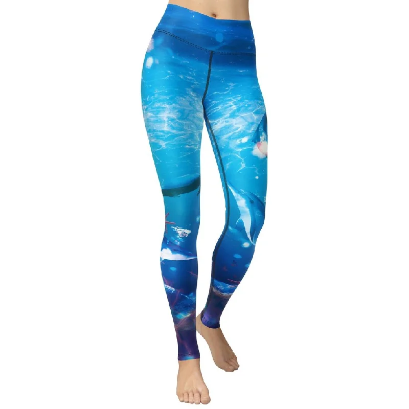 Sea World Yoga Leggings Minimalist Women's Casual Minimalist Women's Casual