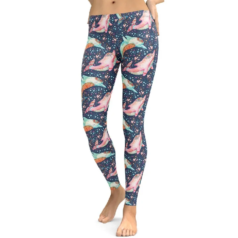 Dolphin Leggings Laid - back Women's Style Laid - back Women's Style