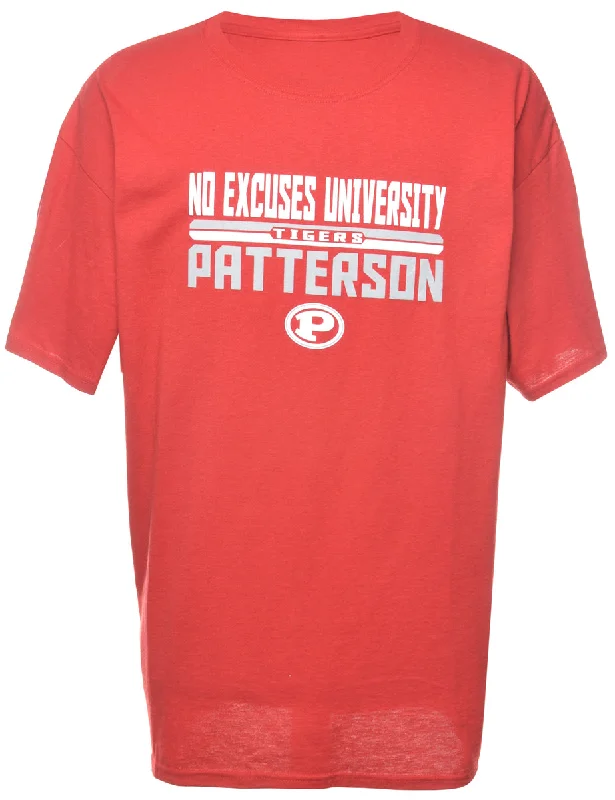 HD Excuses University Tigers Patterson Printed T-shirt - XL Casual Women's Loose - fitting Casual Women's Loose - fitting HD Excuses University Tigers Patterson Printed T-shirt - XL Casual Women's Loose - fitting Casual Women's Loose - fitting