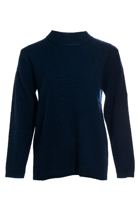 100% Wool Jumper | NAVY | 9010ZZ Dynamic Women's Moto Dynamic Women's Moto