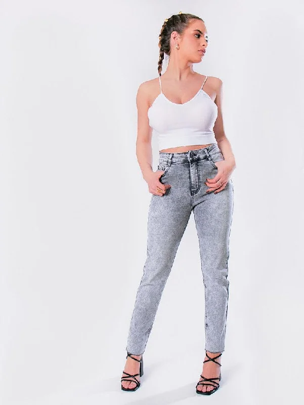 Jean taille haute gris Adventure Adventure