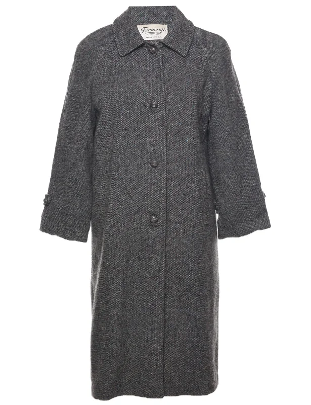 Single Breasted Wool Coat - M Sporty Women's Athleisure  Sporty Women's Athleisure 