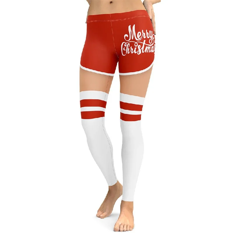 Christmas Shorts Leggings Cozy Women's Sherpa - lined Cozy Women's Sherpa - lined