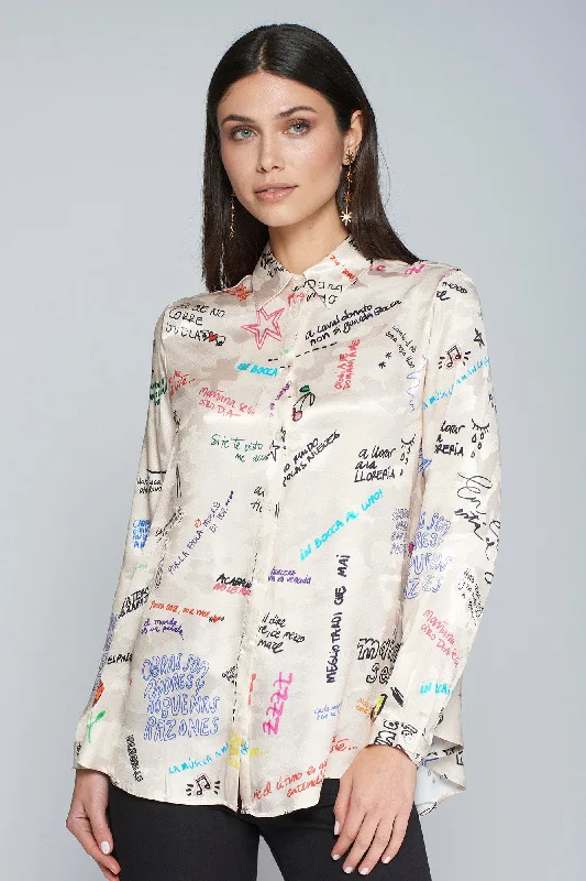 Vilagallo Anastasia Sayings Shirt Stylish Women's Tropical  Stylish Women's Tropical 