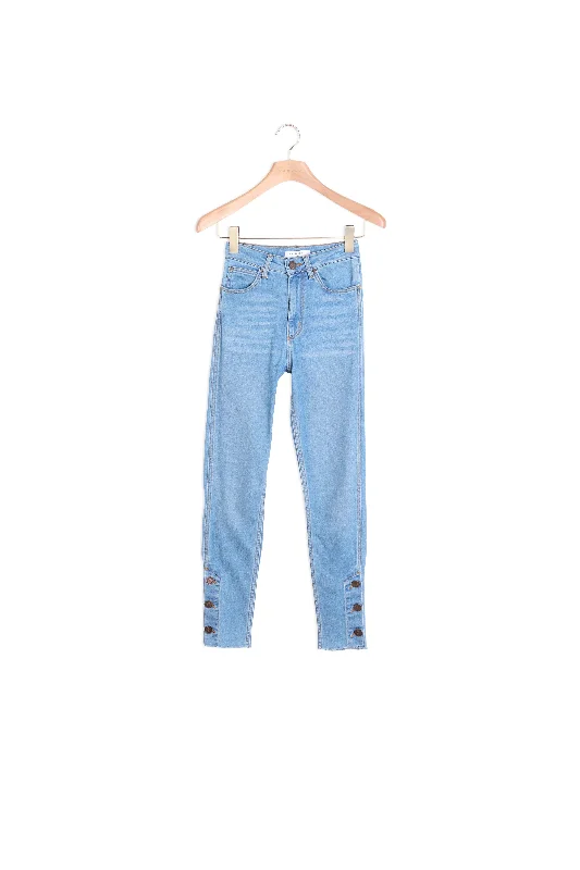 Jean slim avec boutons Sharp Women's Italian Sharp Women's Italian