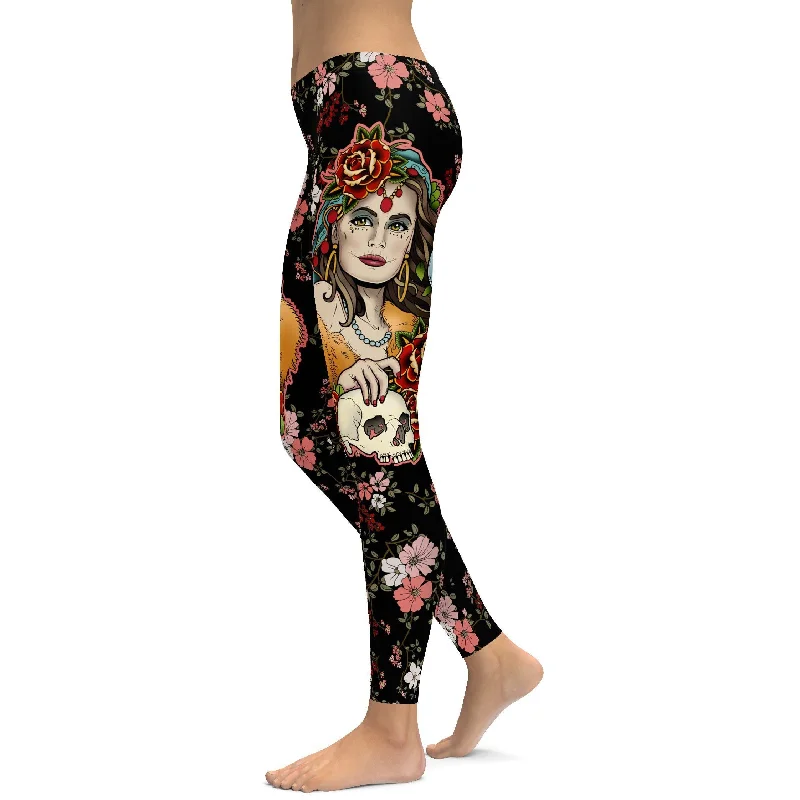 Gypsy Fortune Teller Leggings Traditional Women's Wool Traditional Women's Wool