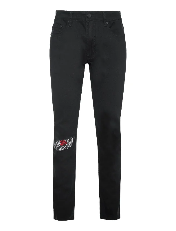 Men's Skinny Jean with Skull patch , Black M714 Artistic Women's Avant - Artistic Women's Avant - Men's Skinny Jean with Skull patch , Black M714 Artistic Women's Avant - Artistic Women's Avant -