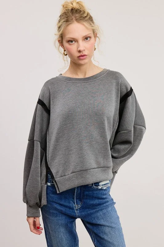 Judy Crewneck Top w/ Seam in Scuba Dynamic Women's High - energy Dynamic Women's High - energy Judy Crewneck Top w/ Seam in Scuba Dynamic Women's High - energy Dynamic Women's High - energy