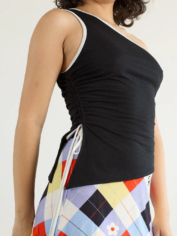 Emily Tank - Black/White Cozy Women's Winter Cozy Women's Winter