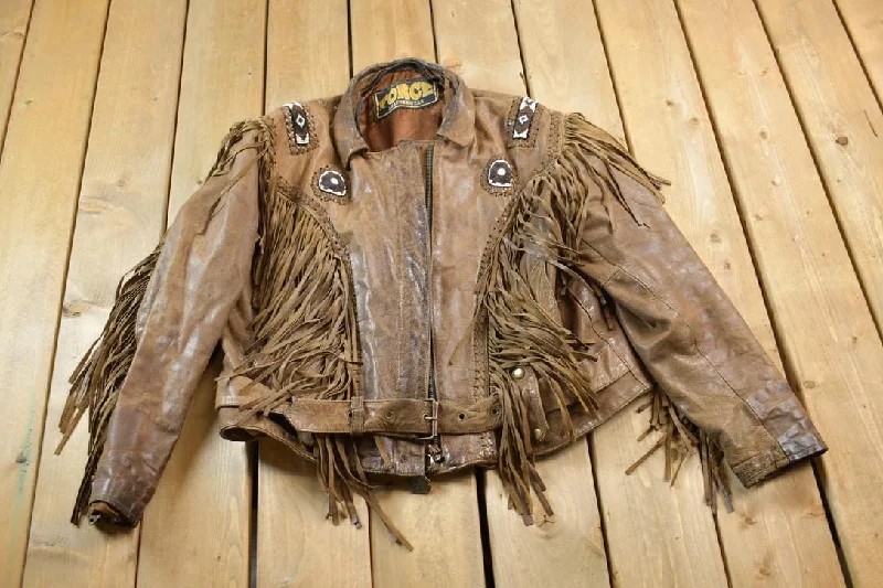 Vintage 1980s Force Leatherwear Suede Fringe Jacket Cool Women's Skate Cool Women's Skate Vintage 1980s Force Leatherwear Suede Fringe Jacket Cool Women's Skate Cool Women's Skate