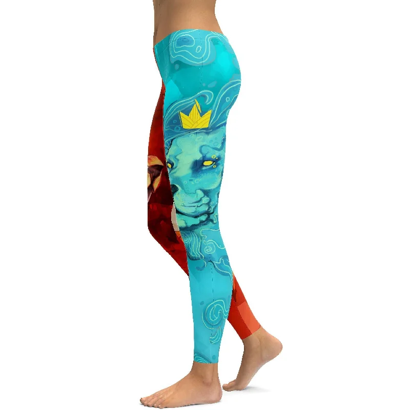 Water & Fire Leggings Trendy Women's  Trendy Women's 