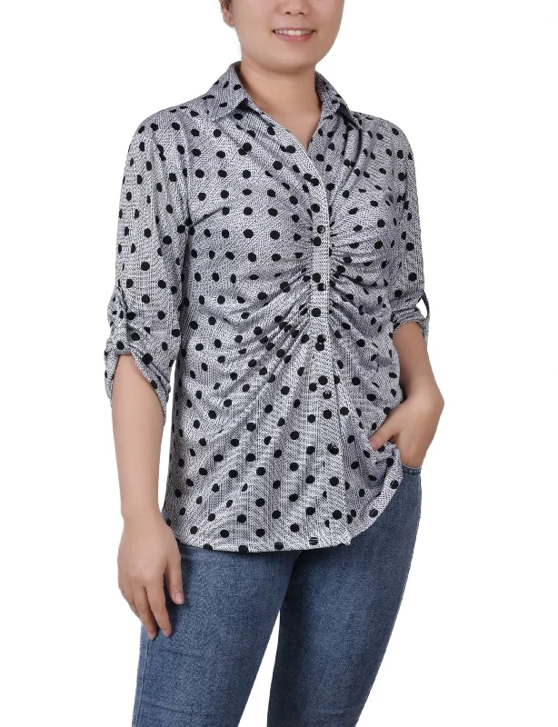 Black White Abstract Dot