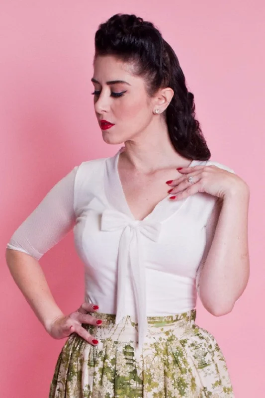 Inspiration Top - Ivory Dapper Women's 1920S Dapper Women's 1920S