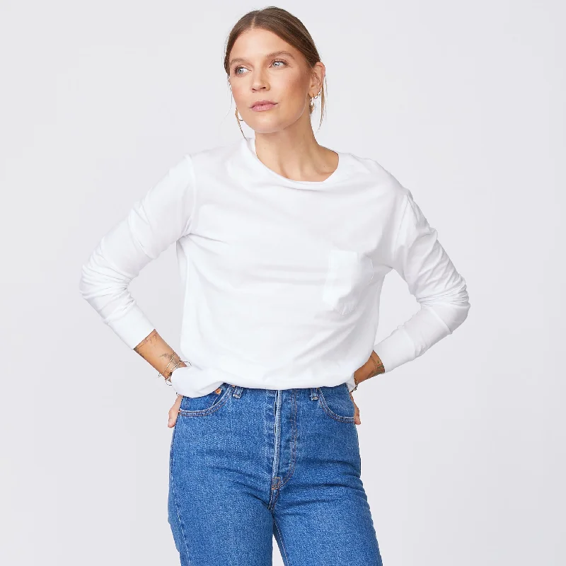 Long Sleeve Ex-Boyfriend Pocket Crew Classic Women's Pin - striped Classic Women's Pin - striped Long Sleeve Ex-Boyfriend Pocket Crew Classic Women's Pin - striped Classic Women's Pin - striped