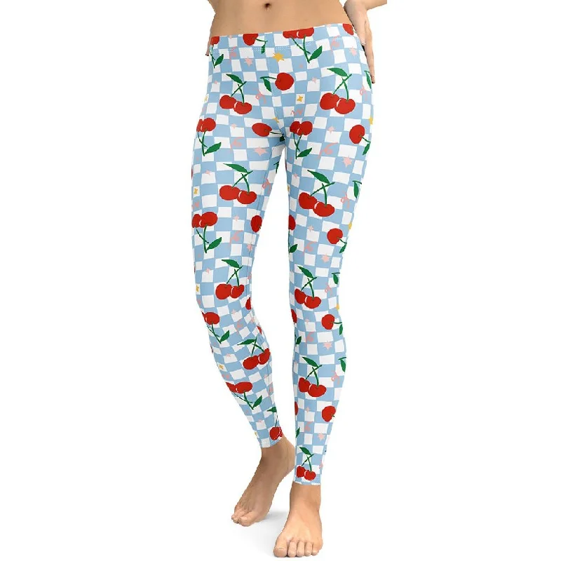 Vintage Cherry Checkered Leggings Classic Women's Pin - striped Classic Women's Pin - striped Vintage Cherry Checkered Leggings Classic Women's Pin - striped Classic Women's Pin - striped