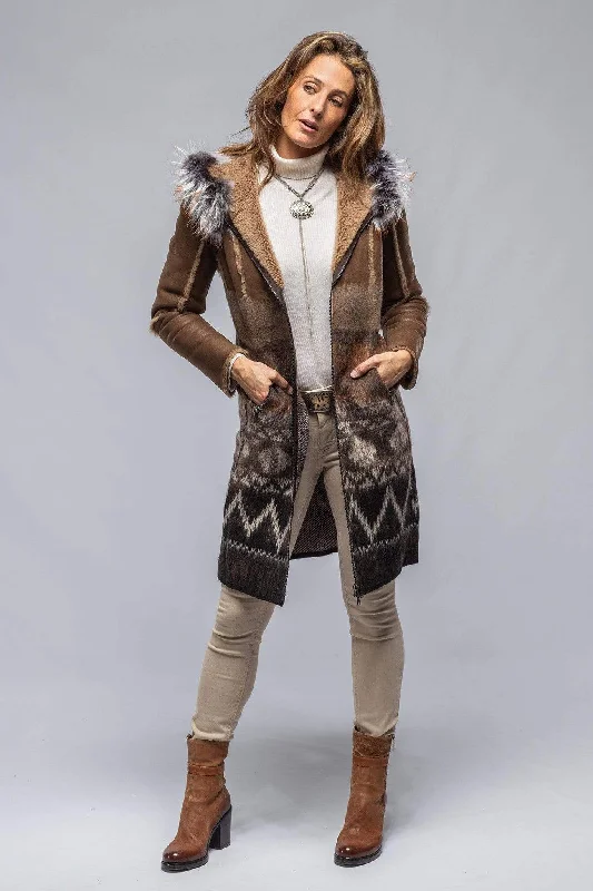 Sioux Shearling Knit Coat Hip Women's Retro Hip Women's Retro
