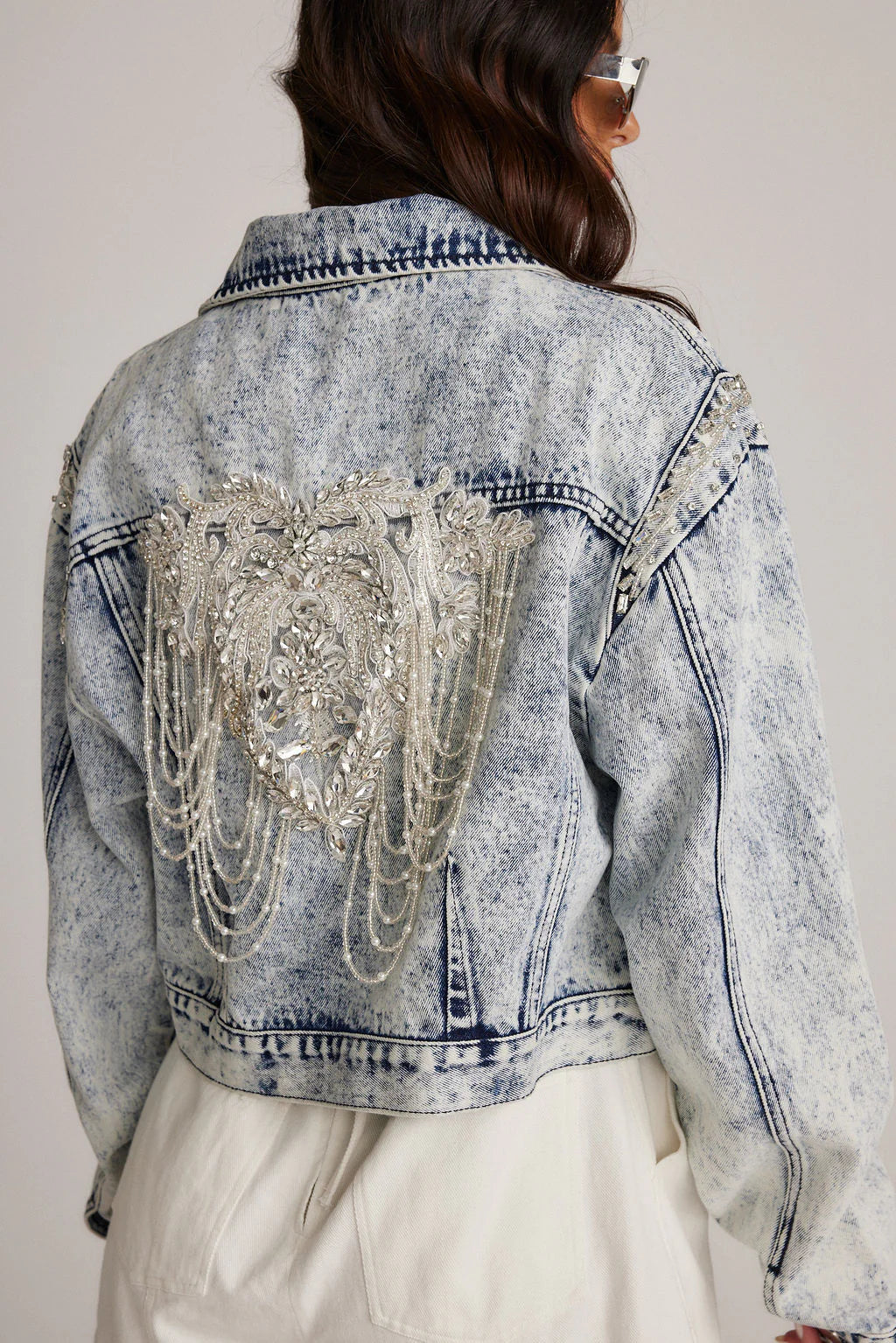 Taylor Rhinestone Embellished Denim Jacket Athletic Women's High - Athletic Women's High - Taylor Rhinestone Embellished Denim Jacket Athletic Women's High - Athletic Women's High -